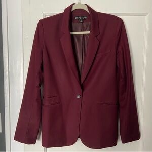 Elizabeth and James Oxblood Blazer, Sz 8